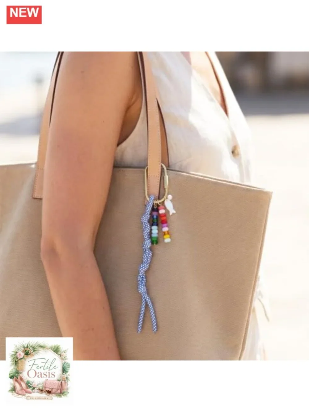 Beaded Rope Braided Keychain Bag Charms Handbag Accessory Fish Pendant